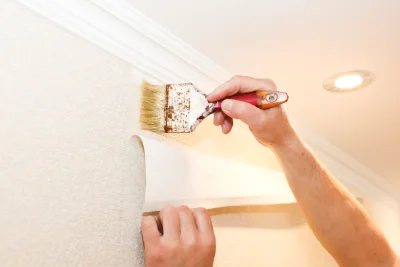 Pose de papier peint à Persan — revêtements muraux et toiles de verre
